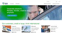 Desktop Screenshot of kpn-international.com